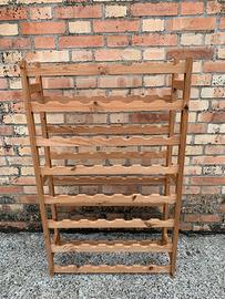 Scaffale/ cantinetta in legno per vino