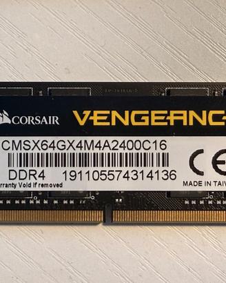 Memoria Corsair Vengeance 16GB DDR4 2400 SODIMM