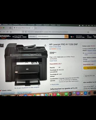 Stampante scanner fotocopie telefono