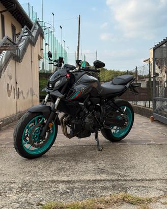 Yamaha MT-07 Pure 2023 - A2 35kW - Cyan Storm