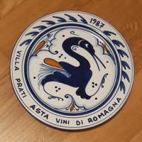 Piatto decorativo ceramica Faenza GEMI