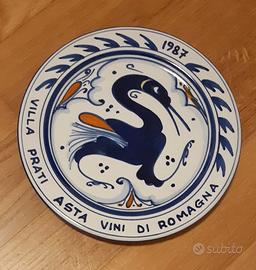 Piatto decorativo ceramica Faenza GEMI