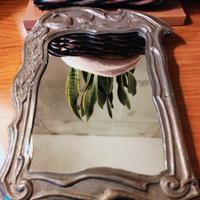 Specchio con cornice in Argento Liberty