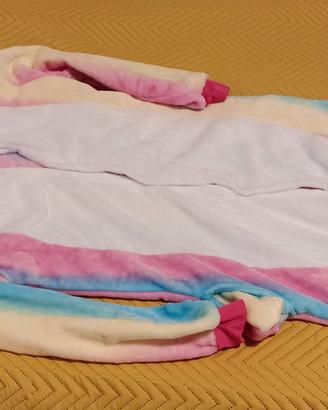 Costume di carnevale in pile da Unicorno 12 anni 