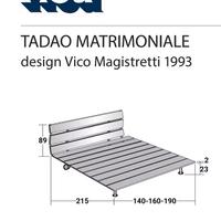 letto Tadao Flou di Magistreti