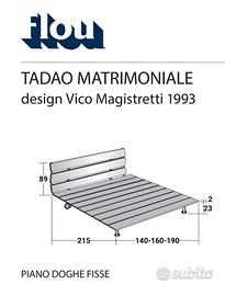letto Tadao Flou di Magistreti
