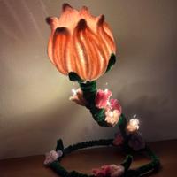Lampada artigianale a forma di fiore🌷