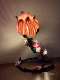 Lampada artigianale a forma di fiore🌷