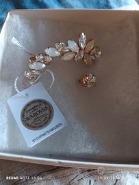 Coppia orecchini in cristalli swarovsky 