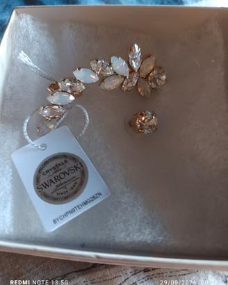 Coppia orecchini in cristalli swarovsky 