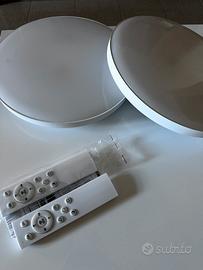 Coppia di Plafoniere dimmerabili, luci per Alexa