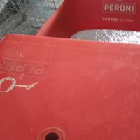tavolo per bar 75x75 peroni come nuovi 10 pezzi