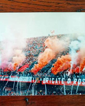 Foto tifo Milan anni 90 Brigate Rossonere  Fossa