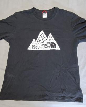 The North Face T-shirt Uomo Nera Tg. L 100% Cotone