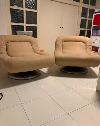 Poltrone vintage anni ‘70 dal design iconico
