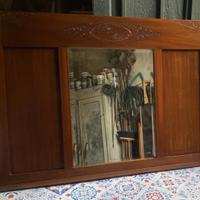 specchiera vintage legno