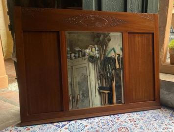 specchiera vintage legno