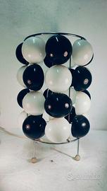 Space Age lampada sfere Bianco nere design Cinetic