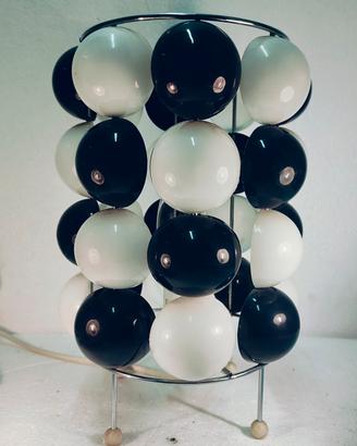 Space Age lampada sfere Bianco nere design Cinetic