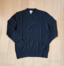 Maglioncino lana elegante blu uomo (tg. M) 