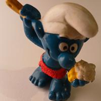 puffo che fa la doccia