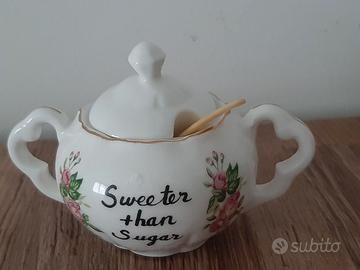 Mini zuccheriera in ceramica
