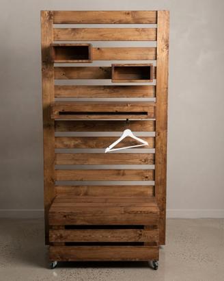 separé legno modulo cabina stand autoportante bio