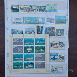 Francobolli Vintage Tematica Marittima e Navi
