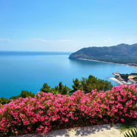 Villa con panorama sul mare