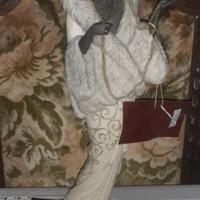 1 Statua Auro Belcari dama nera lady vintage 1989