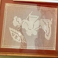 Quadro realizzato all’uncinetto