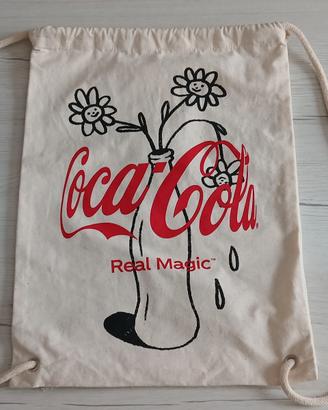 Borsa sacca in tessuto Coca-Cola