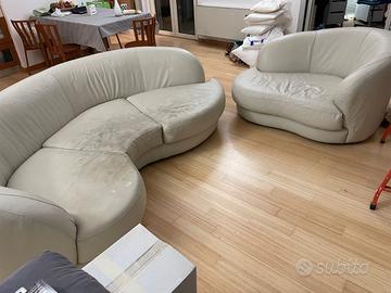 Divani in pelle bianchi