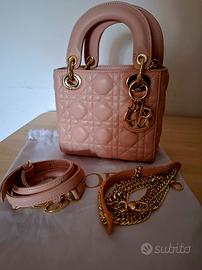 Mini borsa rosa cipria