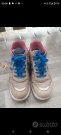 Sneakers Casual Beige / Blu /-Lacci Blu
