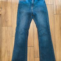 Jeans donna a zampa elasticizzato tg U