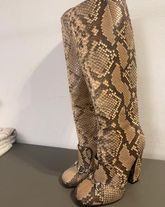 Stivali invernali Gucci pitone 38.5