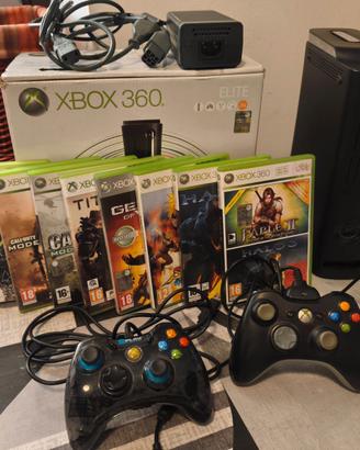 Xbox 360 Elite 120GB, 8 giochi, 2 controller