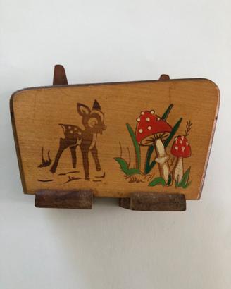 Portatovaglioli e portastuzzicadenti in legno