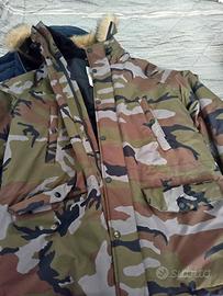 Giacca invernale uomo motivo mimetico