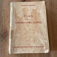 Libro antico "Storia della letteratura latina"