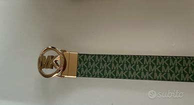 Cintura michael kors originale double bianco verde