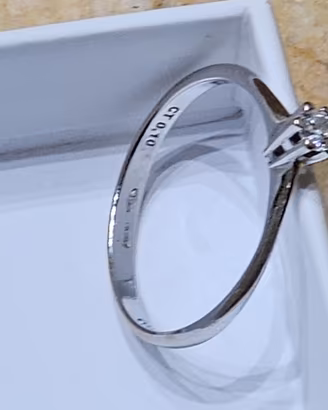 Anello Comete Gioielli Oro Diamante 0,10ct NUOVO 