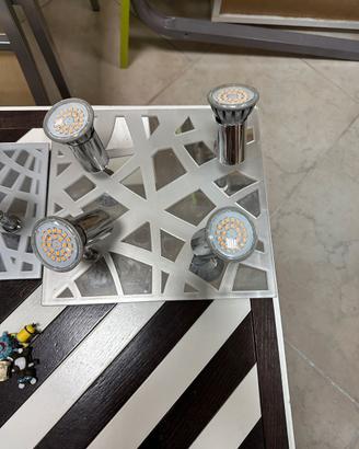 Plafoniere  a led con 4 faretti o singolo