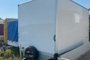 Rimorchio furgonato HUMBAUR 3m x 2m x 1,80m altezz