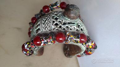 grande bracciale vintage tribale da cerimonia rame
