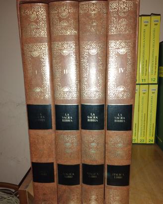 Bibbia i quattro volumi con custodia
