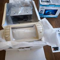 Mascherina ed autoradio 2 DIN FIAT 500 avorio