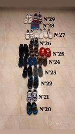 Intero stock scarpe bimbo/a 18 paia