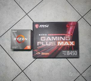 Scheda madre MSI B450-Processore Ryzen 5 3600x